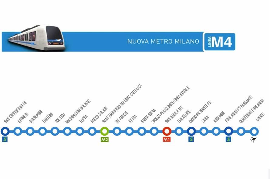 Apre a Milano la Linea4: da San Babila all'aeroporto in 11 minuti